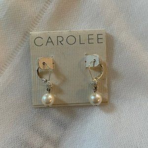 Vintage Carolee Pearl Drop Earrings NWT